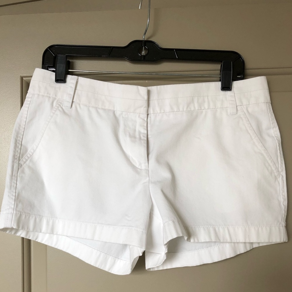 JCrew Chino White Shorts- size 06